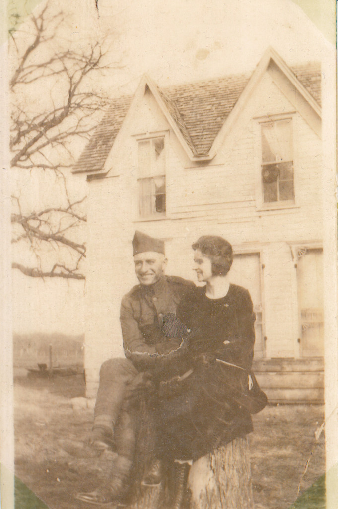 Mary Althea Bloss Ballow & William Jackson Ballow the day they married